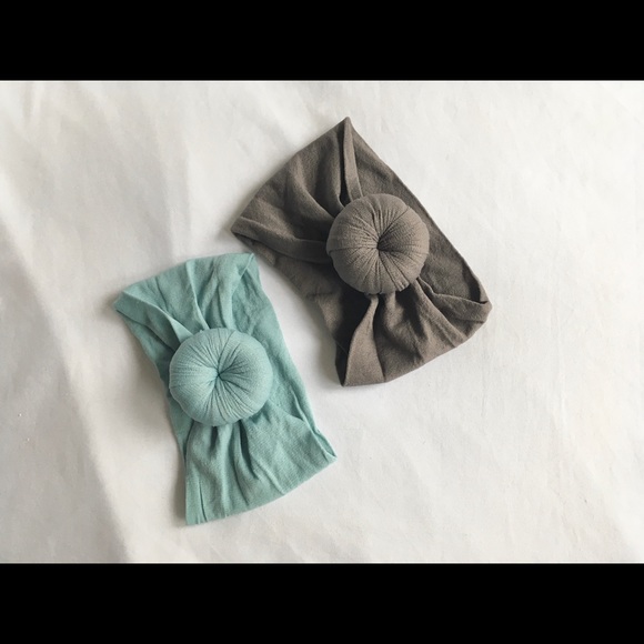 Other - Two Nylon Baby Headwraps / Turban Headband